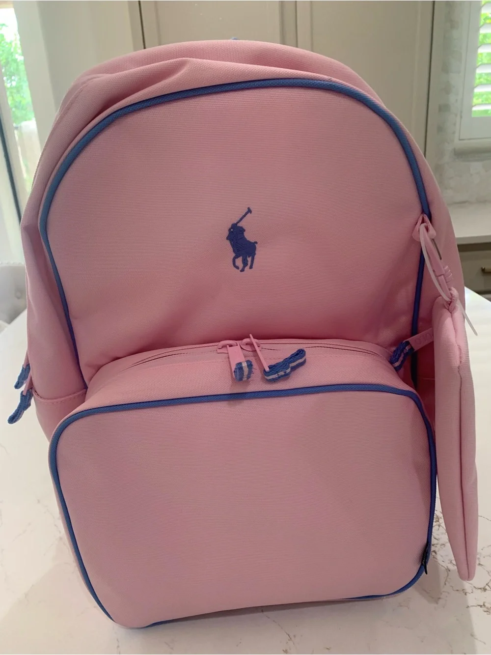 New 3pcs Polo Ralph Lauren Big girls Backpack Lunch Box & Pencil Case
